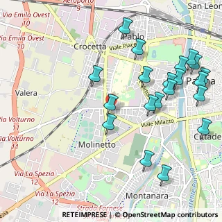 Mappa Via Vincenzo Ferrari, 43125 Parma PR, Italia (1.226)