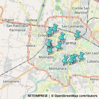 Mappa Via Vincenzo Ferrari, 43125 Parma PR, Italia (1.53091)