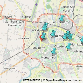 Mappa Via Vincenzo Ferrari, 43125 Parma PR, Italia (2.24833)