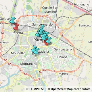 Mappa Piazzale Risorgimento, 43123 Parma PR, Italia (1.34167)