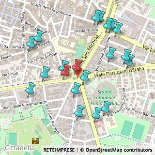 Mappa Piazzale Risorgimento, 43123 Parma PR, Italia (0.282)