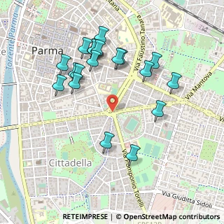 Mappa Piazzale Risorgimento, 43123 Parma PR, Italia (0.5)