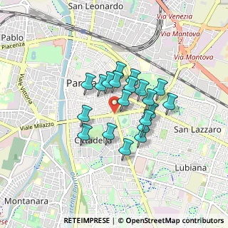 Mappa Piazzale Risorgimento, 43123 Parma PR, Italia (0.618)