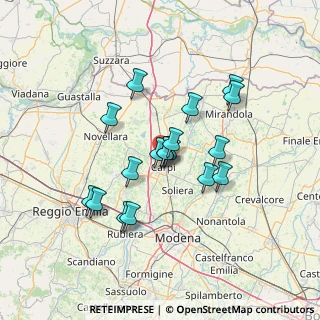 Mappa Via Forlì, 41012 Carpi MO, Italia (11.48389)
