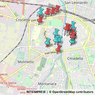Mappa Via Sarzana, 43125 Parma PR, Italia (1.0115)