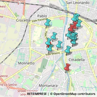 Mappa Via Sarzana, 43125 Parma PR, Italia (0.984)