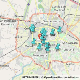 Mappa Via Sarzana, 43125 Parma PR, Italia (1.14769)