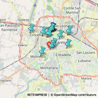 Mappa Via Sarzana, 43125 Parma PR, Italia (1.268)