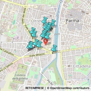 Mappa Via Pintor Giaime, 43125 Parma PR, Italia (0.3085)
