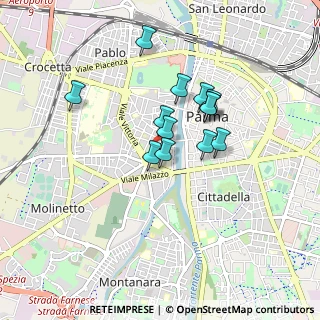 Mappa Via Pintor Giaime, 43125 Parma PR, Italia (0.68385)
