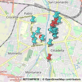 Mappa Via Pintor Giaime, 43125 Parma PR, Italia (0.7665)