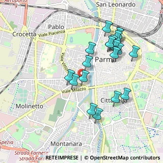 Mappa Via Pintor Giaime, 43125 Parma PR, Italia (0.9715)