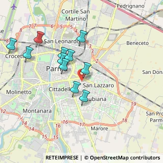 Mappa Via Augusto Migliavacca, 43123 Parma PR, Italia (1.79)