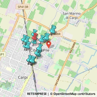 Mappa Via Joffre Salvarani, 41012 Carpi MO, Italia (0.8165)