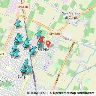 Mappa Via Joffre Salvarani, 41012 Carpi MO, Italia (1.2205)