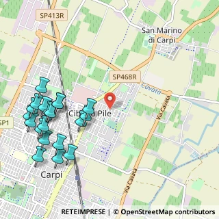 Mappa Via Joffre Salvarani, 41012 Carpi MO, Italia (1.336)