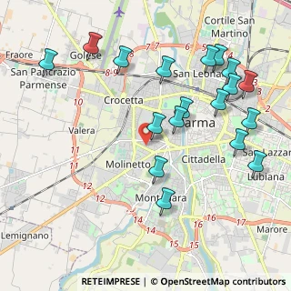 Mappa Via Aristo e Giuseppe Isola, 43125 Parma PR, Italia (2.35444)
