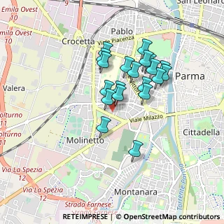 Mappa Via Calatafimi, 43125 Parma PR, Italia (0.724)