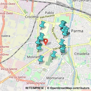 Mappa Via Aristo e Giuseppe Isola, 43125 Parma PR, Italia (0.803)