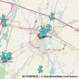Mappa Via Calatafimi, 43125 Parma PR, Italia (5.47692)