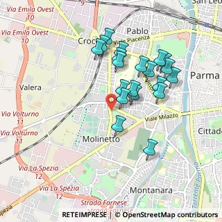 Mappa Largo Luigi Mercantini, 43125 Parma PR, Italia (0.8535)