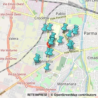 Mappa Largo Luigi Mercantini, 43125 Parma PR, Italia (0.681)