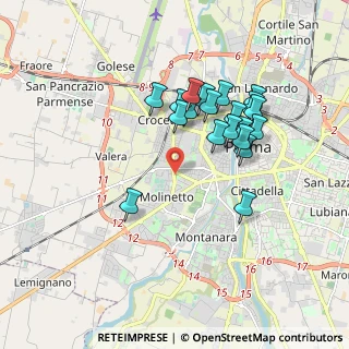 Mappa Largo Luigi Mercantini, 43125 Parma PR, Italia (1.64)