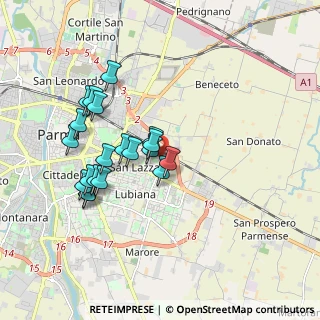 Mappa Via S. Bruno, 43123 Parma PR, Italia (1.693)