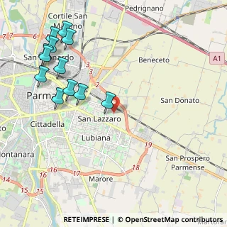Mappa Via S. Bruno, 43123 Parma PR, Italia (2.58333)