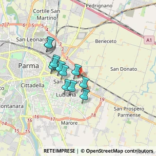 Mappa Via S. Bruno, 43123 Parma PR, Italia (1.32417)