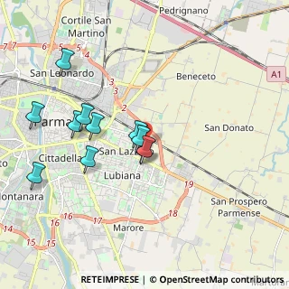 Mappa Via S. Bruno, 43123 Parma PR, Italia (2.13455)