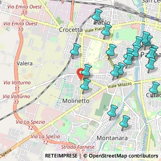 Mappa Via Carpesano, 43125 Parma PR, Italia (1.3465)