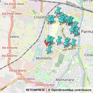 Mappa Via Carpesano, 43125 Parma PR, Italia (1.0565)