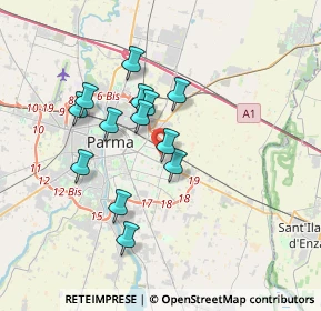 Mappa Via Passo Colla, 43123 Parma PR, Italia (2.98231)
