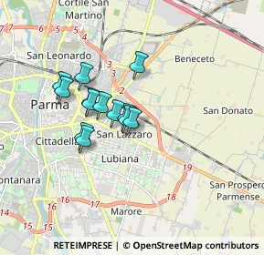 Mappa Via Passo Colla, 43123 Parma PR, Italia (1.29231)