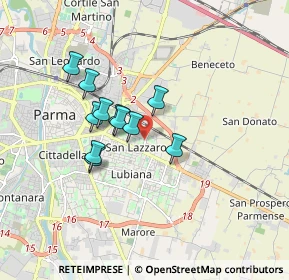 Mappa Via Passo Colla, 43123 Parma PR, Italia (1.32545)