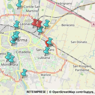 Mappa Via Passo Colla, 43123 Parma PR, Italia (2.61714)