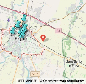 Mappa Via Guido Buratti, 43122 Parma PR, Italia (4.44818)