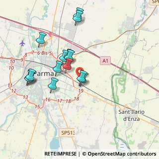 Mappa Via Guido Buratti, 43122 Parma PR, Italia (3.62857)