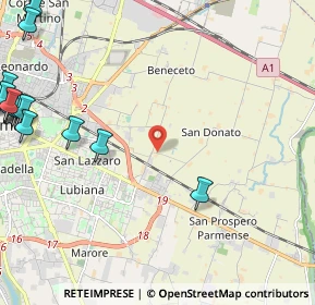 Mappa Via Guido Buratti, 43122 Parma PR, Italia (3.58118)