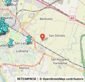 Mappa Via Guido Buratti, 43122 Parma PR, Italia (3.8125)