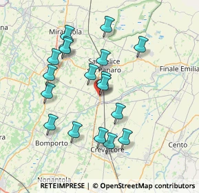 Mappa 41031 Camposanto MO, Italia (7.08389)