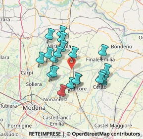 Mappa 41031 Camposanto MO, Italia (11.3665)