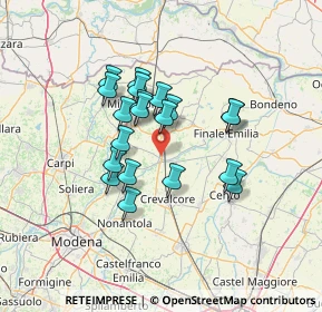 Mappa 41031 Camposanto MO, Italia (10.9085)