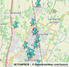 Mappa Via Giustino Fortunato, 41012 Carpi MO, Italia (2.15273)