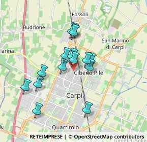 Mappa Via Giustino Fortunato, 41012 Carpi MO, Italia (1.484)