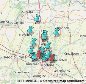 Mappa Via Giustino Fortunato, 41012 Carpi MO, Italia (11.274)