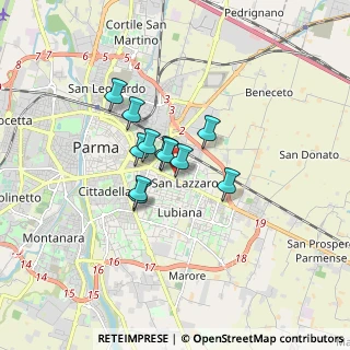 Mappa Via Scarabelli Zunti, 43123 Parma PR, Italia (1.04727)