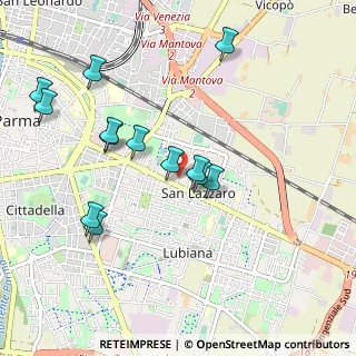 Mappa Via Scarabelli Zunti, 43123 Parma PR, Italia (0.99615)