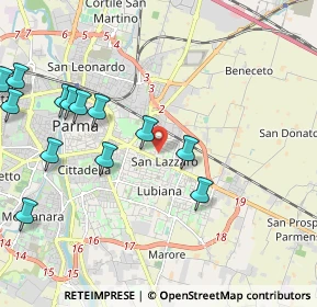 Mappa Parma, 43123 Parma PR, Italia (2.46615)